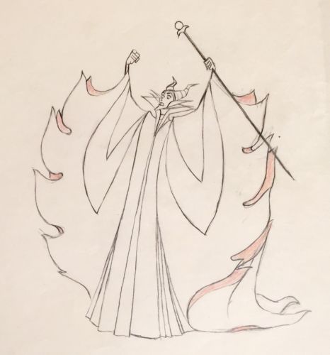 466x500 disney sleeping beauty maleficent original production - Pan Drawing