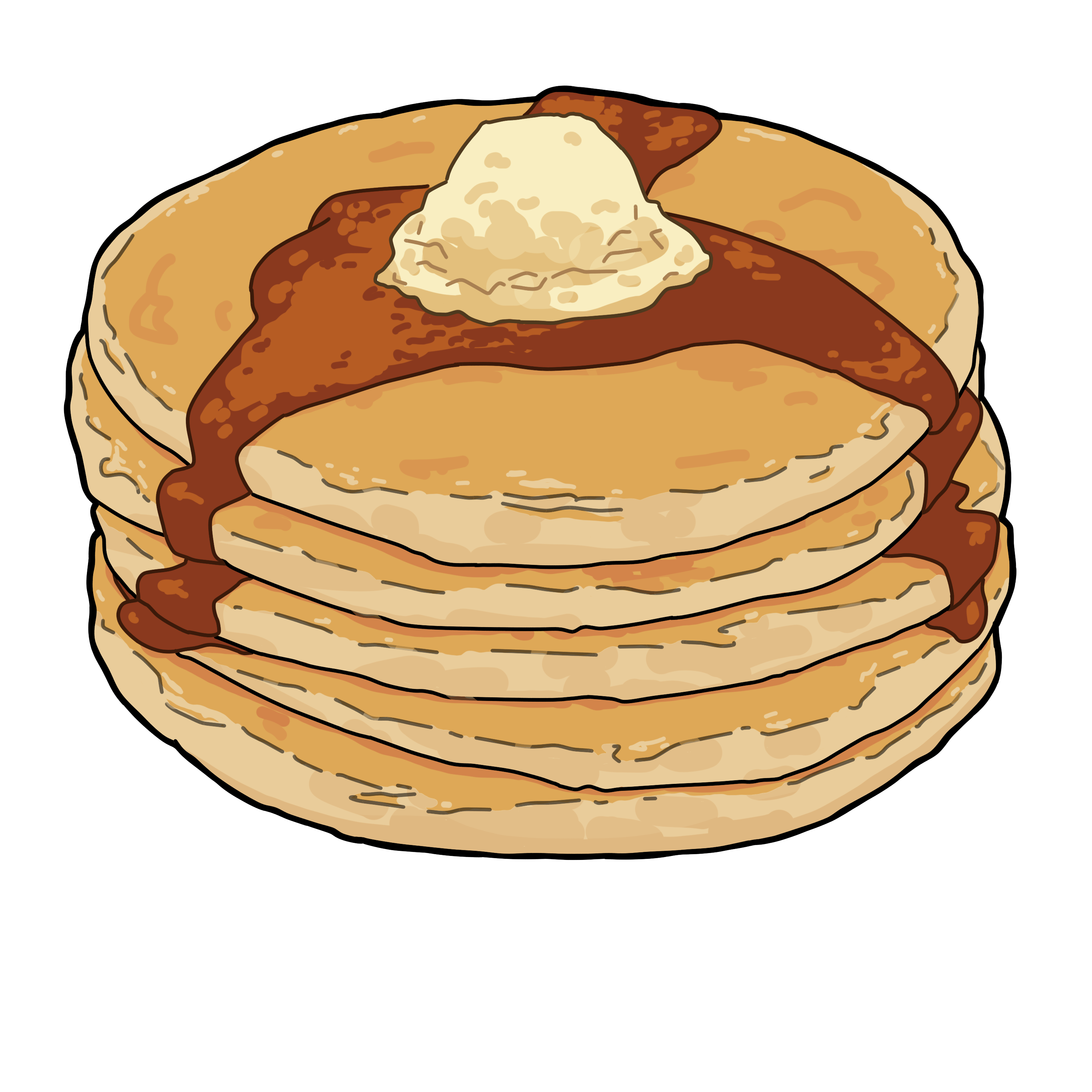 3002x3002 Ipad Pancakes Drawing My Artwork - Pancake Drawing