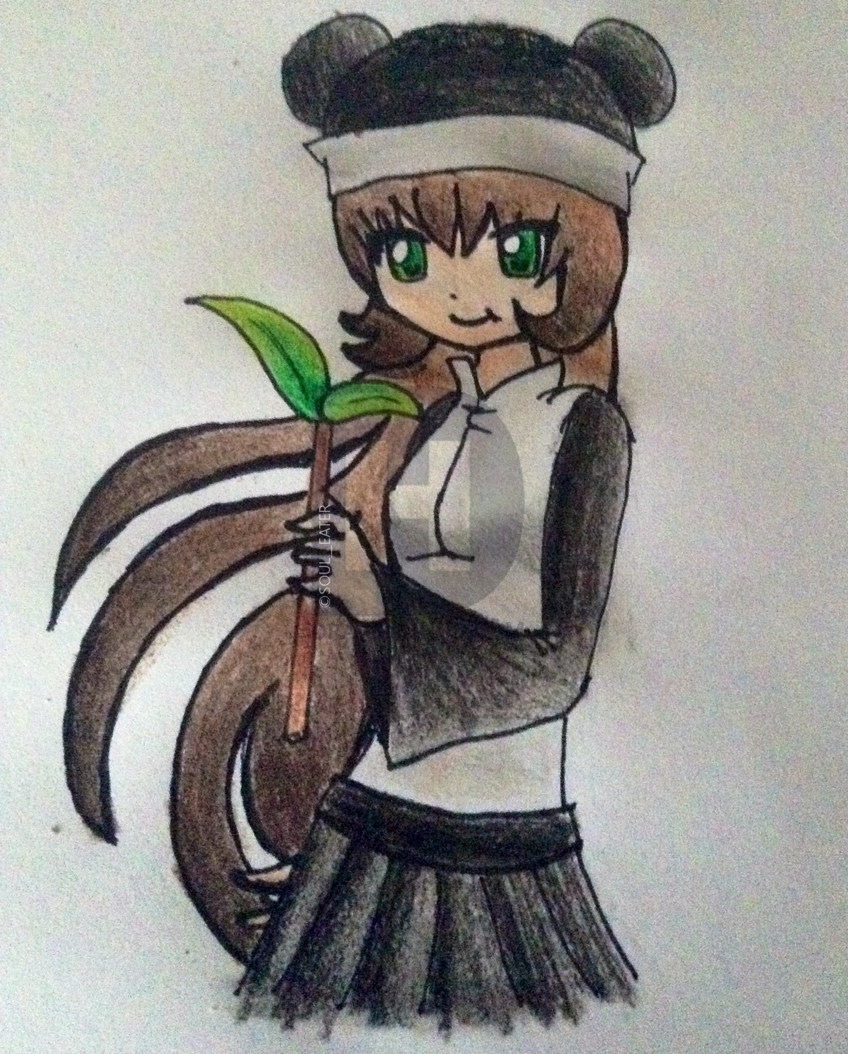 1647x2047 Anime Panda Girl Drawing - Panda Anime Drawing