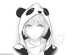 236x177 cute anime panda panda love - Panda Anime Drawing