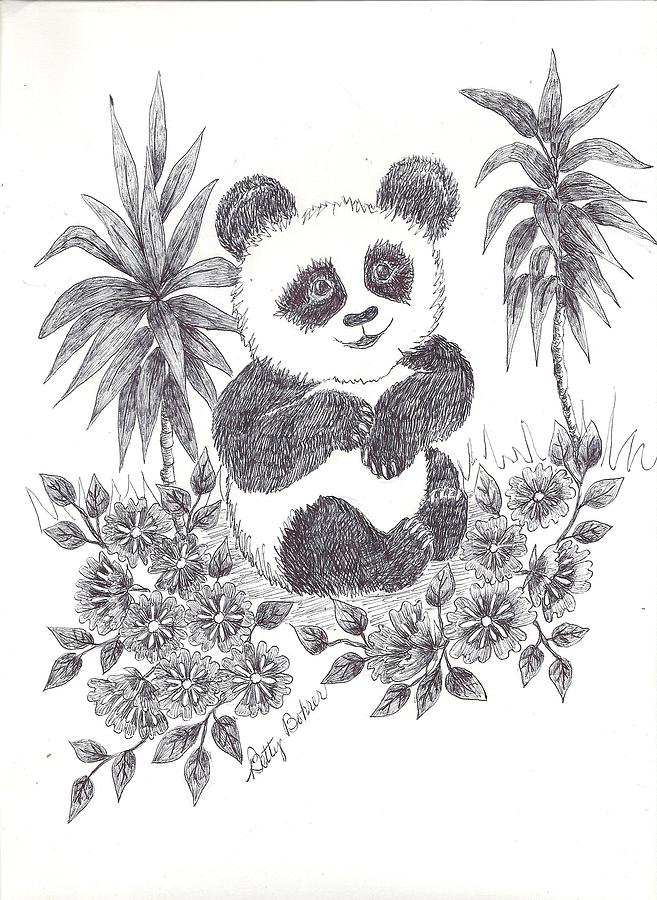 657x900 Panda Bear Drawing - Panda Bear Drawing