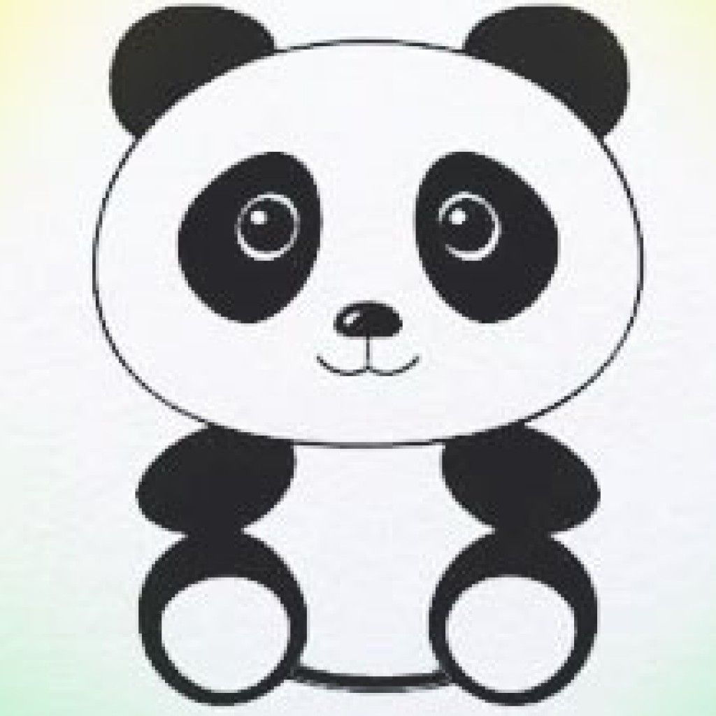 1024x1024 how to draw panda let it snow! panda drawing, panda bear - Panda Bear Drawing