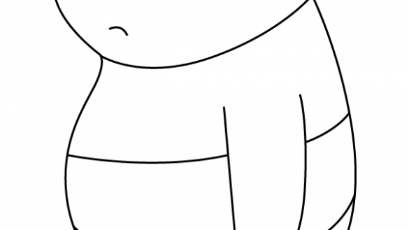 585x329 Panda Bear Drawing - Panda Bear Line Drawing