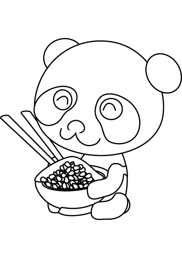 595x842 Panda Bear Line Drawing - Panda Bear Line Drawing
