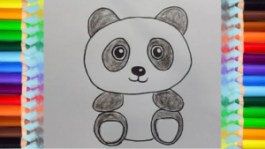 300x169 How To Draw A Cute Panda - Panda Cartoon Drawing