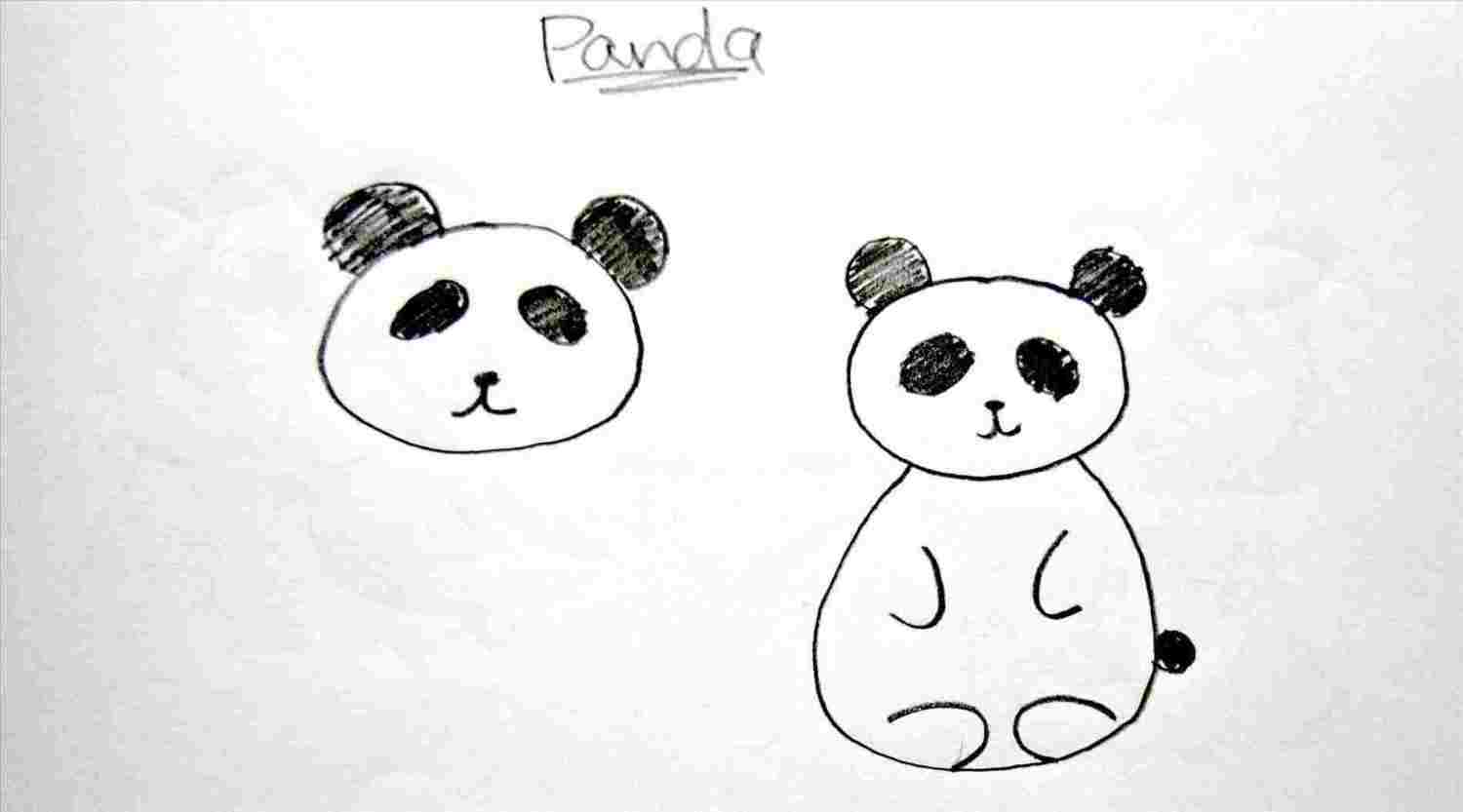 1500x833 how panda drawing easy to draw a cute panda bear - Panda Drawing Easy