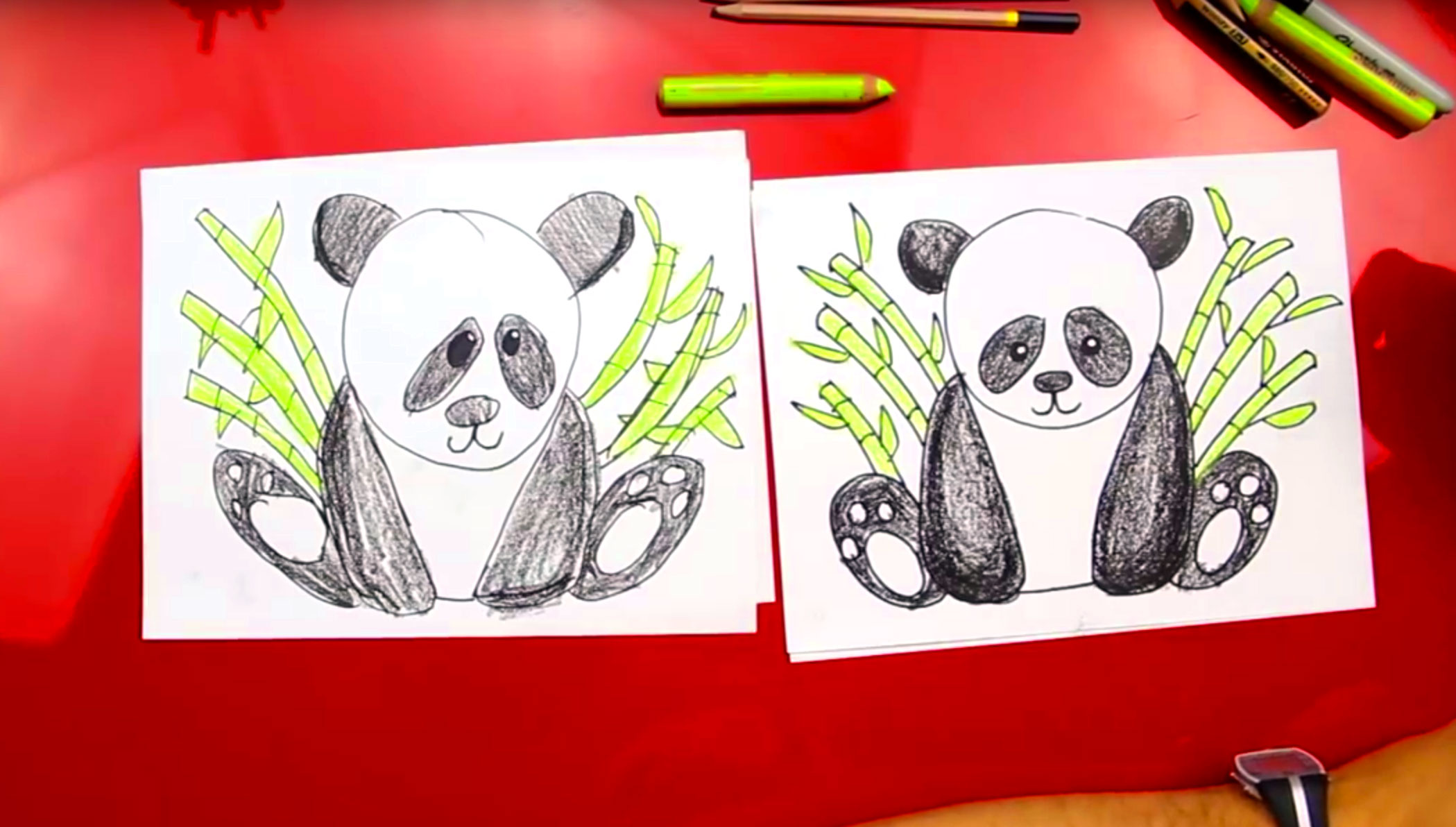2099x1192 How To Draw A Panda - Panda Drawing Images