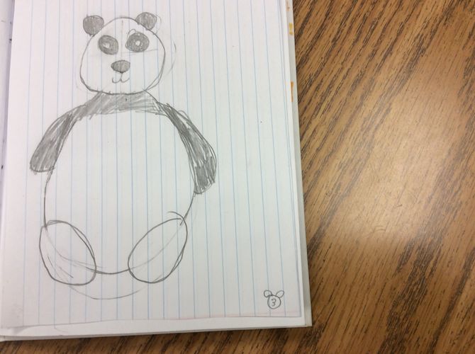 670x500 How To Draw A Panda - Panda Drawing Images