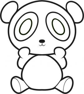 270x302 How To Draw How To Draw A Panda For Kids - Panda Drawing Images