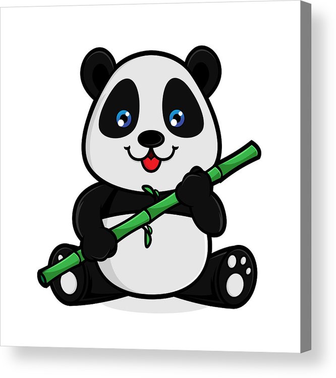 Panda Eat Bamboo Acr. 