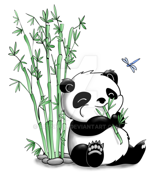 600x682 panda eating bamboo panda mania - Panda Eating Bamboo Drawing