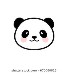 Panda Face Drawing