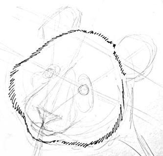 333x319 How To Draw Panda Head And Face - Panda Face Drawing