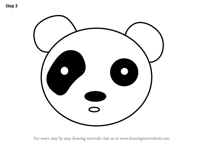 Panda Face Drawing At Paintingvalley.com 