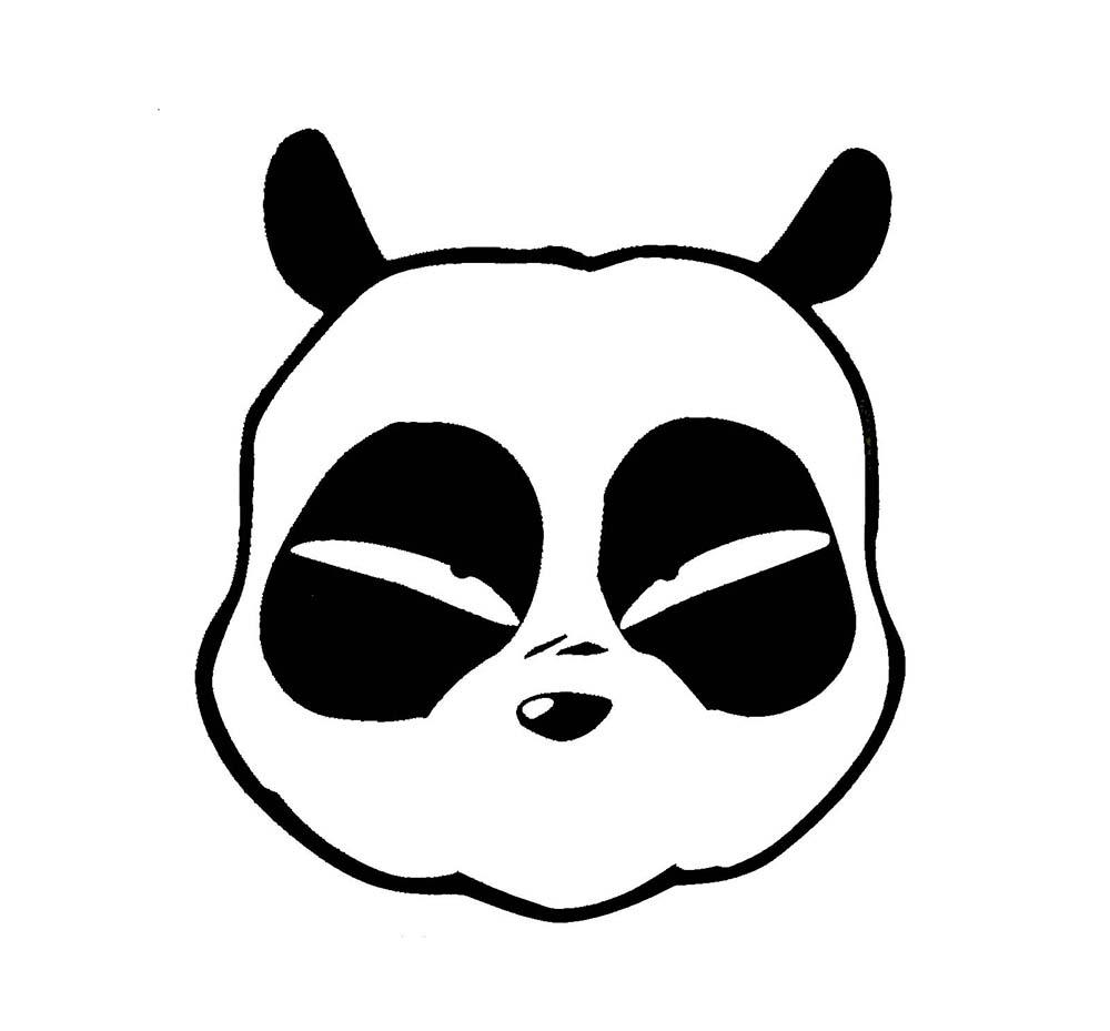 Panda Head Drawing