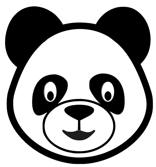 546x582 Collection Of Free Drawing Head Panda Download On Ui Ex - Panda Head Drawing