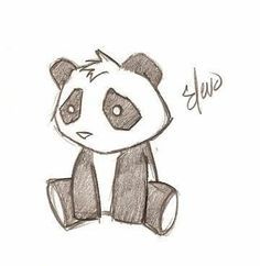 236x242 Cute Panda Drawings In Pencil - Panda Pencil Drawing