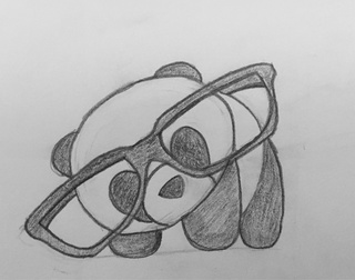 320x252 Pencil Drawings On Paigeeworld Pictures Of Pencil - Panda Pencil Drawing