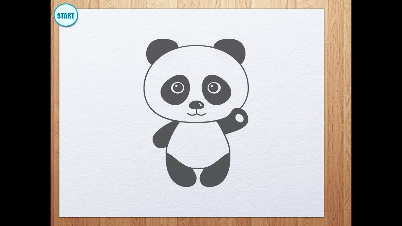 1280x720 How To Draw Panda Bear - Panda Pictures Drawing