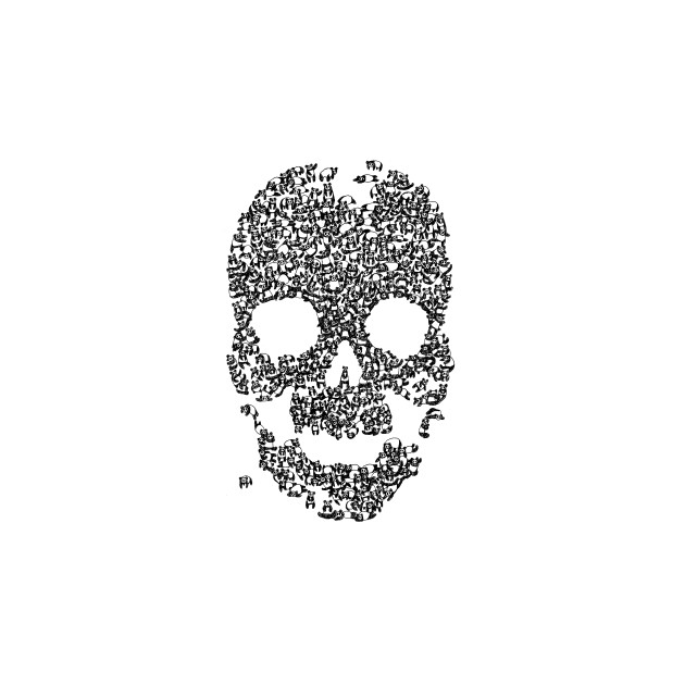 630x630 Panda Skull - Panda Skull Drawing