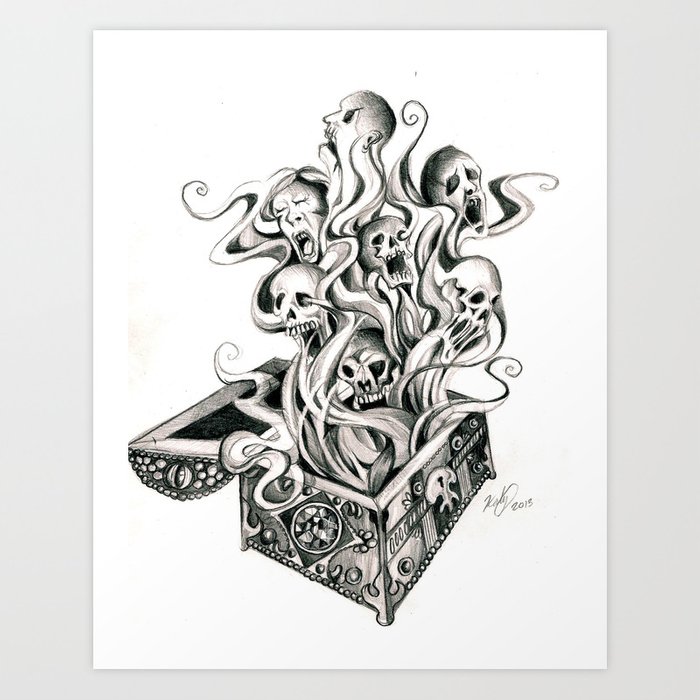 Pandoras Box Drawing at Explore collection of