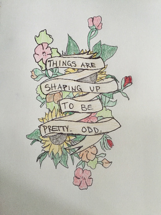 320x427 Full Credit To The Original Artist 'allimarieo' On Redbubble - Panic At The Disco Drawings