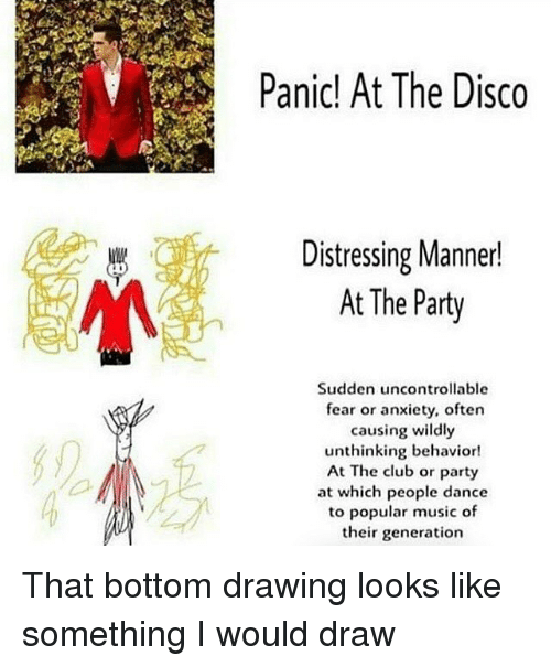 500x605 panic! at the disco distressing manner! at the party sudden - Panic At The Disco Drawings