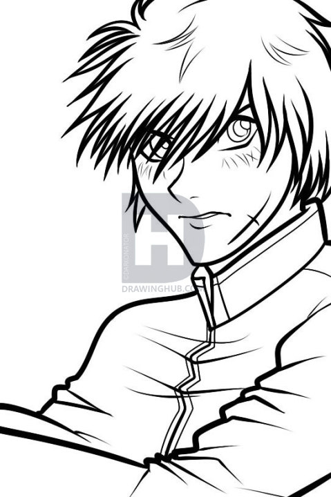 479x720 how to draw sousuke sagara, full metal panic, step - Panic Drawing
