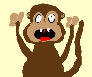 300x250 monkey panic drawing - Panic Drawing