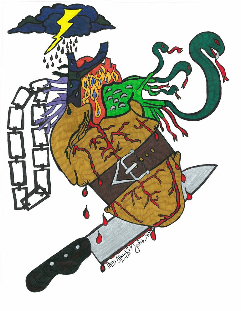 770x995 panic attack drawing - Panic Drawing