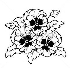 244x236 image result for pansy flower drawing simple art projects!!!! - Pansy Drawing