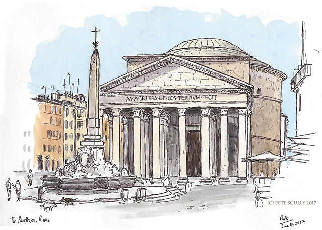 Pantheon Drawing at PaintingValley.com | Explore collection of Pantheon