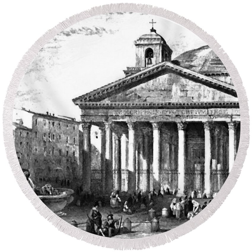 850x850 the pantheon in rome drawing - Pantheon Drawing