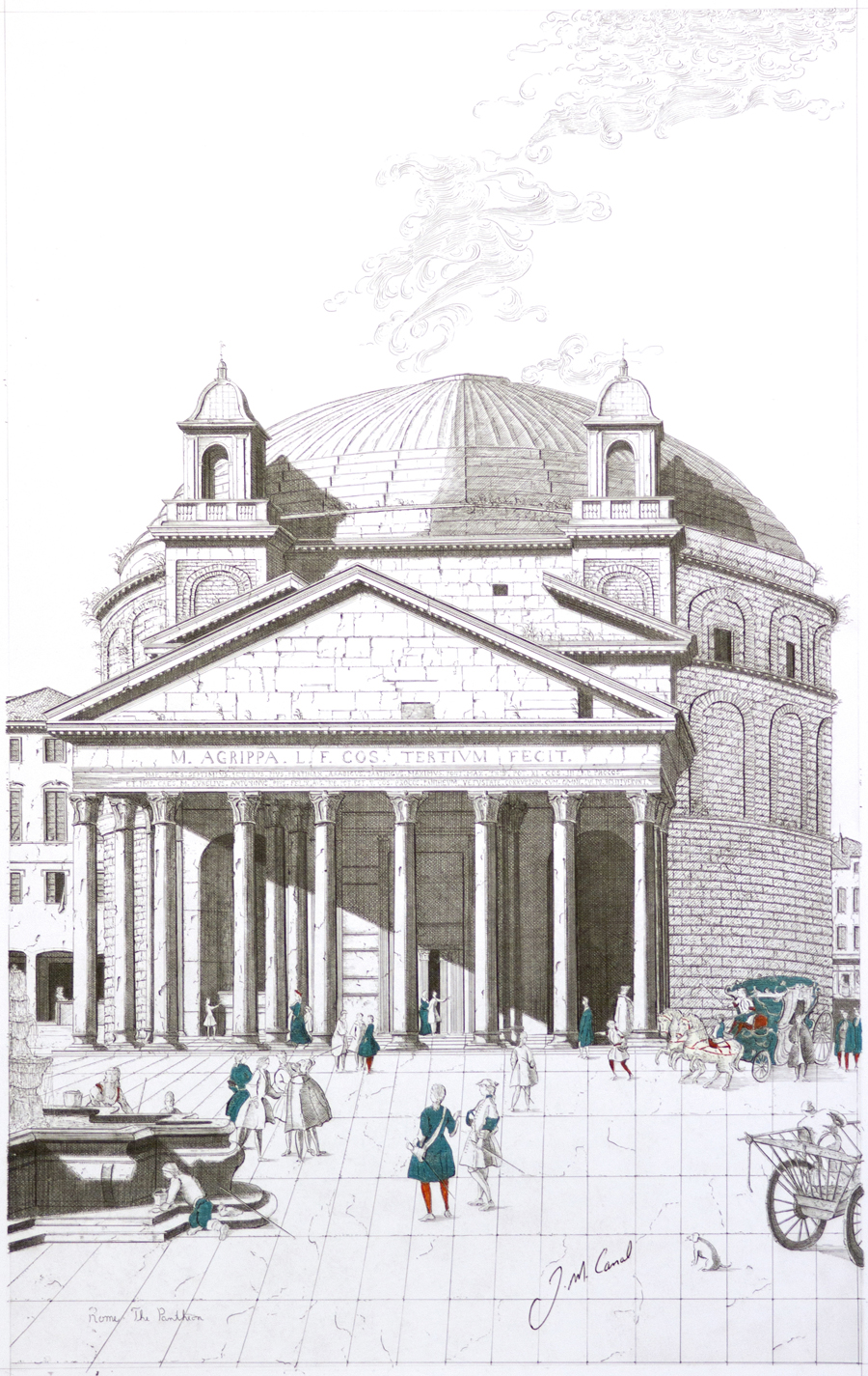 900x1425 drawings of old venice - Pantheon Drawing
