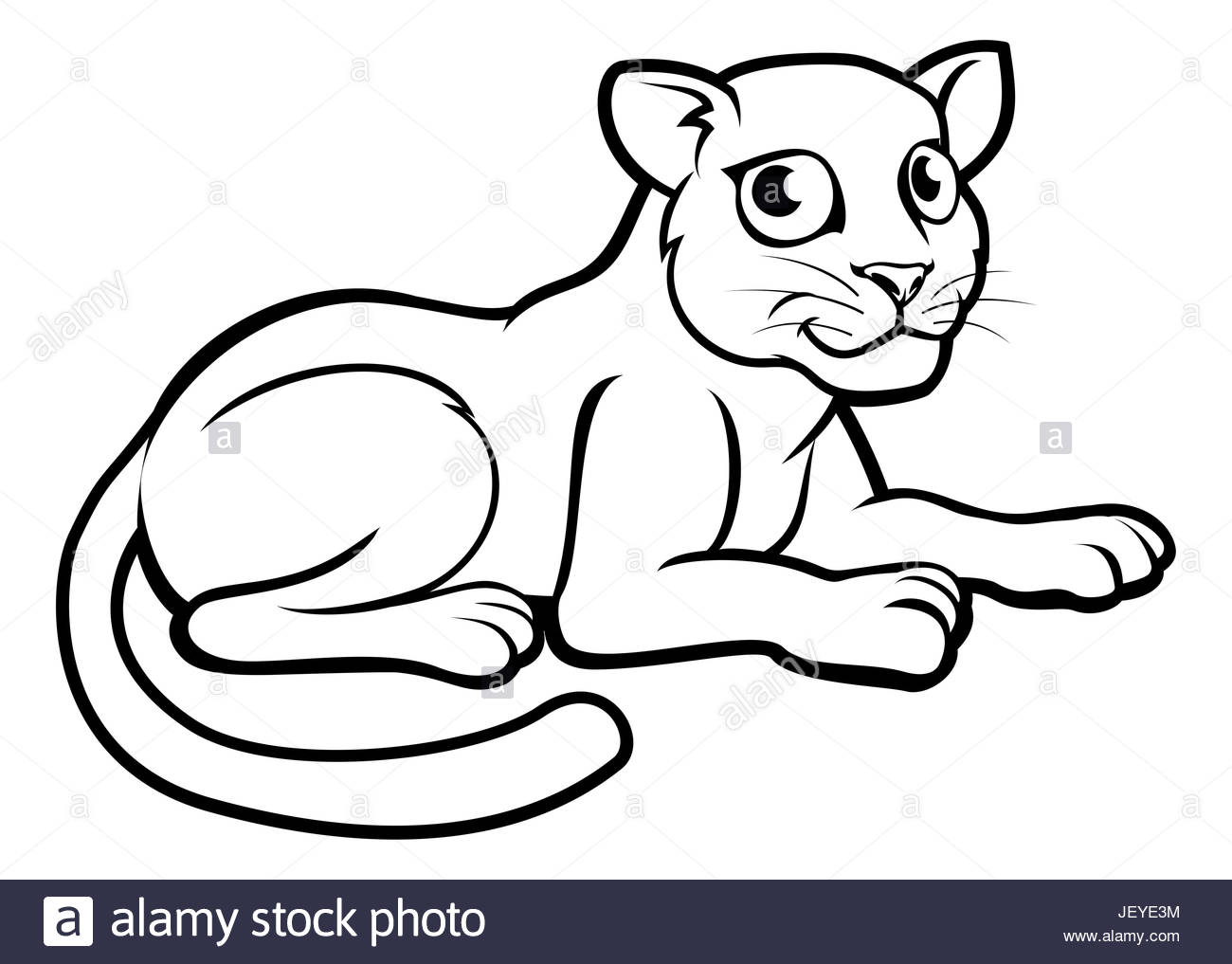 Panther Drawing Outline at PaintingValley.com | Explore collection of