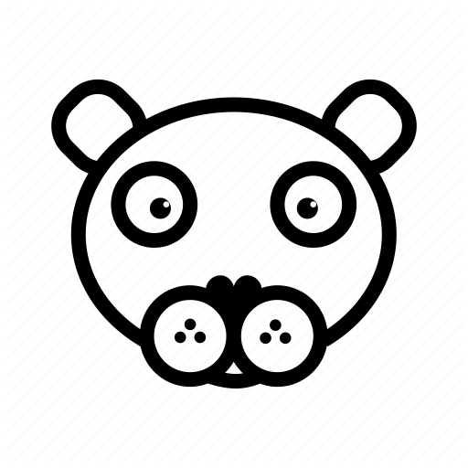 512x512 Animal, Face, Felin, Head, Nature, Outline, Panther Icon - Panther Drawing Outline