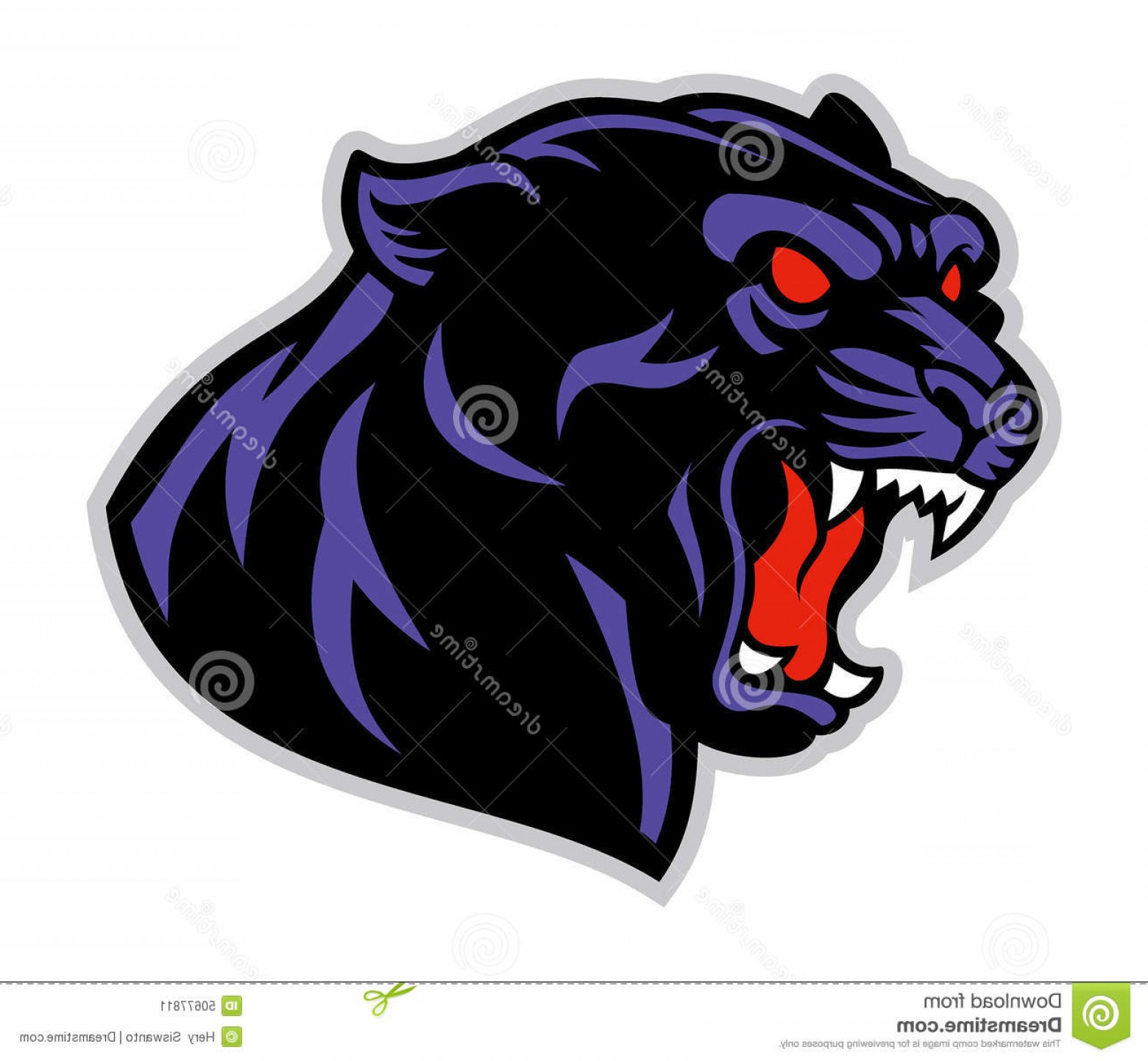 1560x1442 stock illustration black panther head vector image lazttweet - Panther Head Drawing