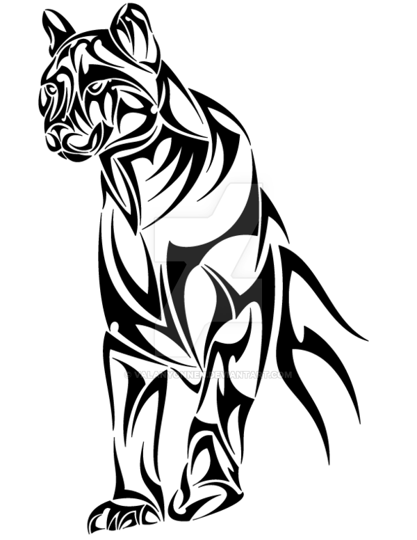 600x776 Panther Drawing Free Download - Panther Line Drawing