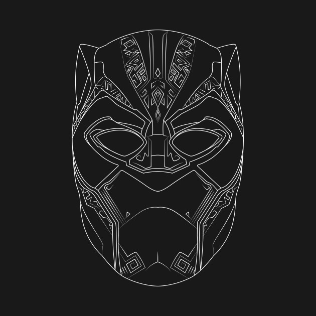 630x630 Black Panther Line Art - Panther Line Drawing