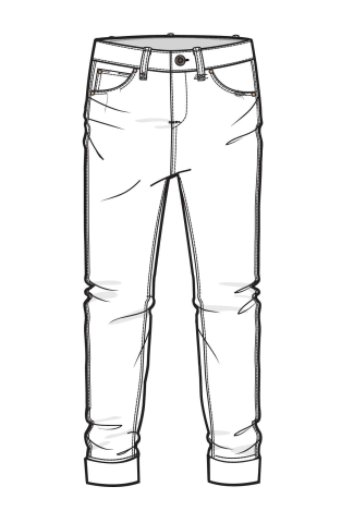 313x469 boyfriend jeans graphic design in fashion design sketches - Pants Drawing