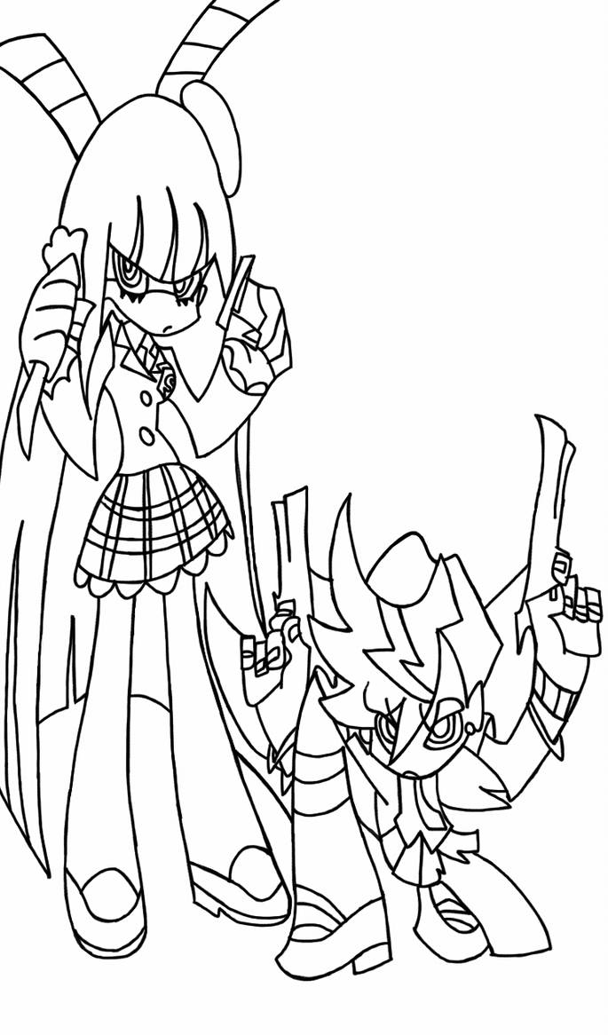 685x1166 panty and stocking line drawing - Panty Drawing