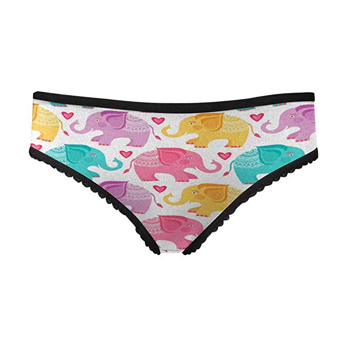 679x679 interestprint women's high cut briefs panties elephant - Panty Drawing
