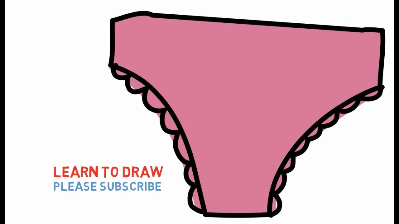 1280x720 easy step for kids how to draw a panties - Panty Drawing