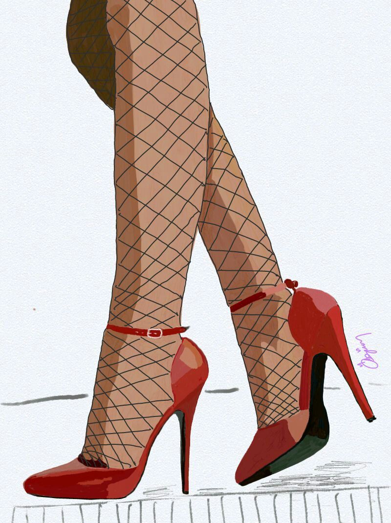 800x1070 Draw - Pantyhose Drawing