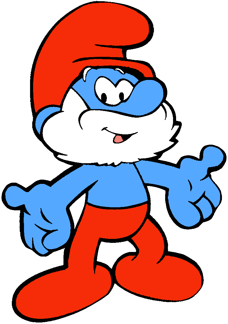 751x1066 papa smurf paintings smurf village, school cartoon, smurfette - Papa Smurf Drawing