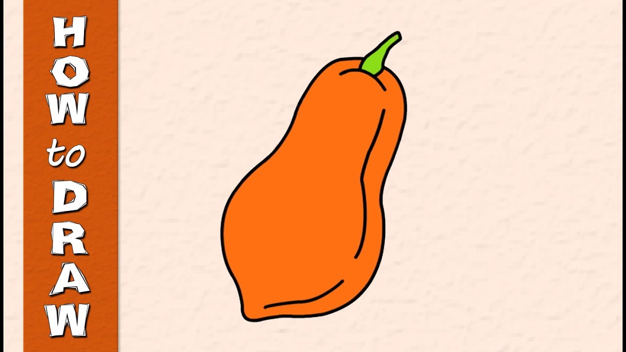 1280x720 Kids Drawings Education How To Draw Papaya Drawing For Kids - Papaya Drawing
