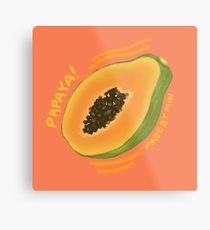210x230 Papaya Drawing Metal Prints Redbubble - Papaya Drawing