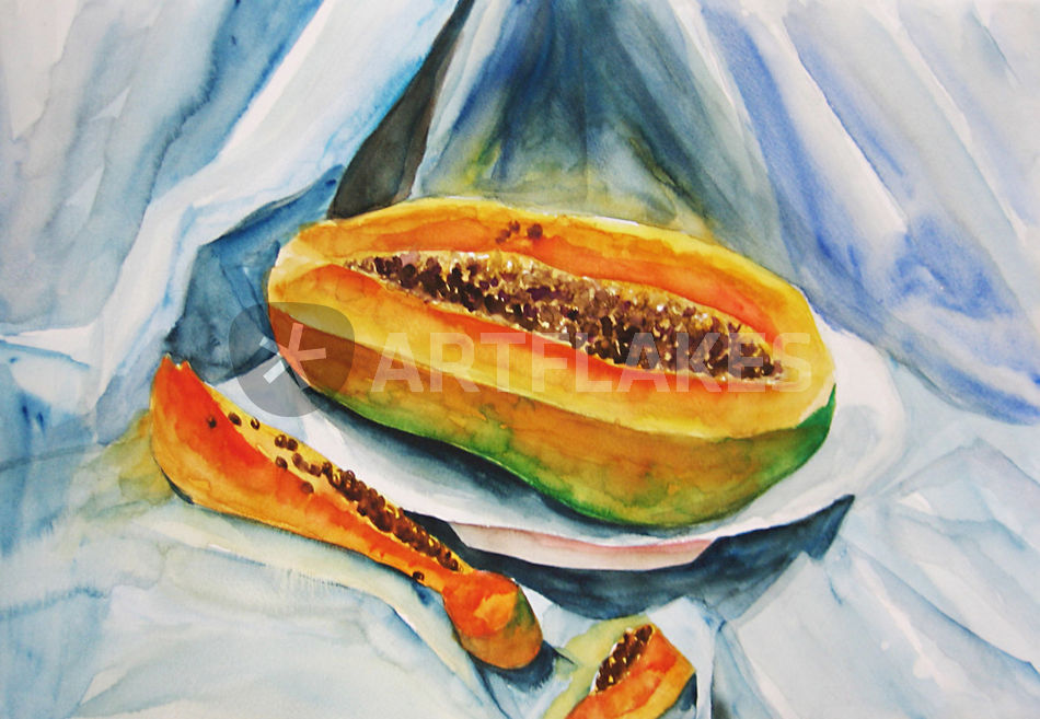 950x657 Papaya Drawing Art Prints And Posters - Papaya Drawing