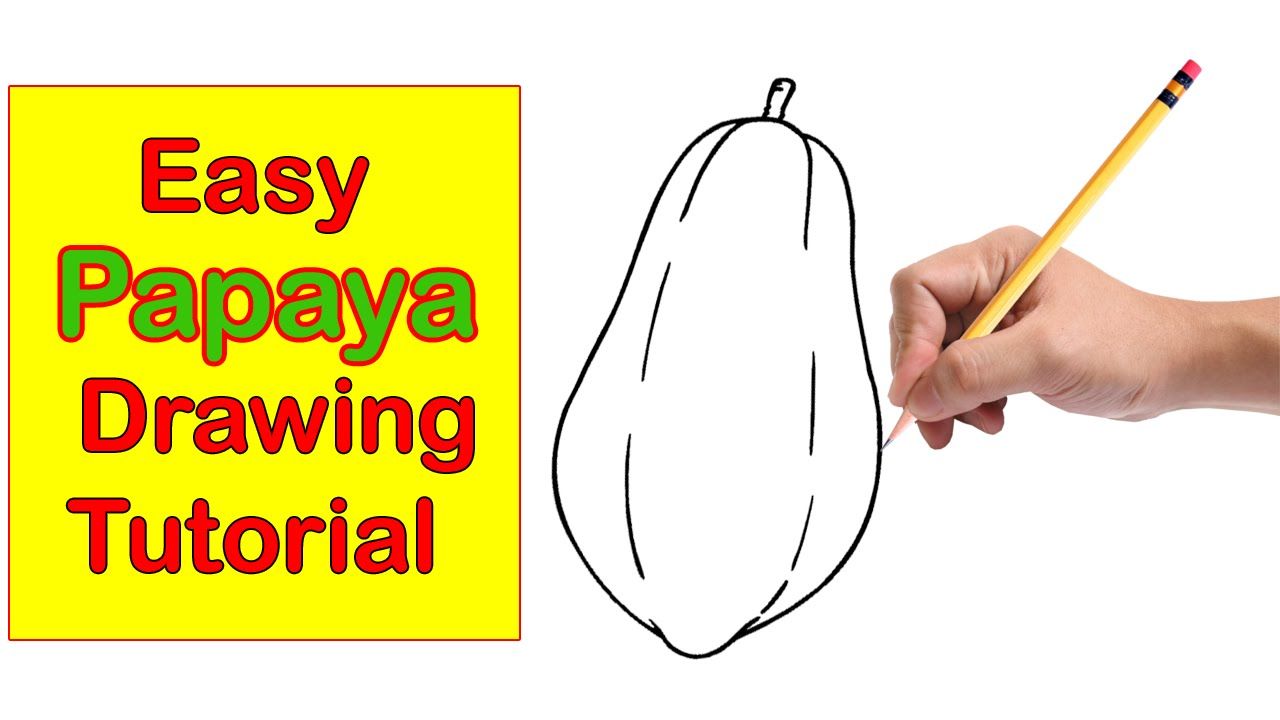 Papaya Flower Drawing Easy - Featured Image