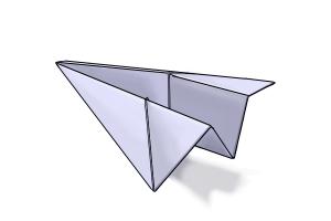 300x200 how to draw a paper airplane - Paper Airplane Drawing